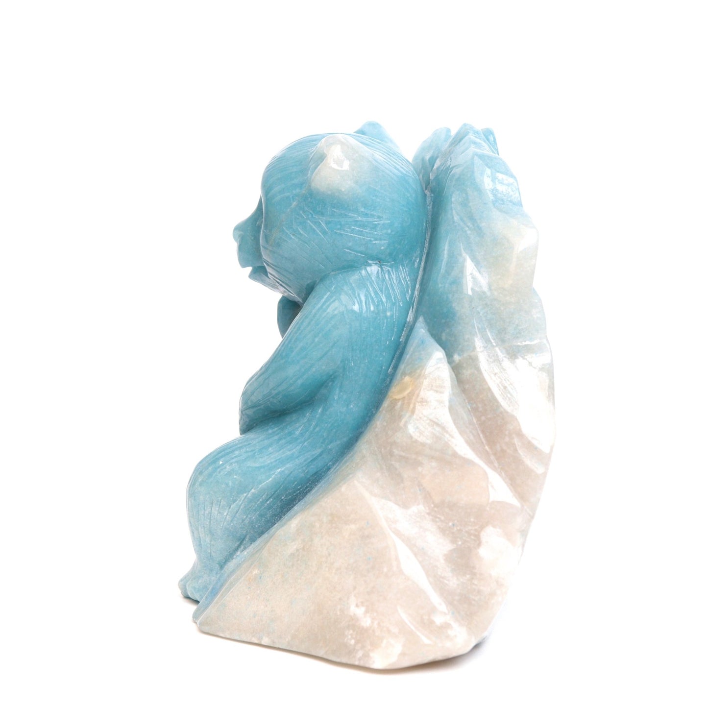 10.5" Trolleite Carved Panda Figurine Realistic Crystal Healing Quartz Decor - crystaltreasure