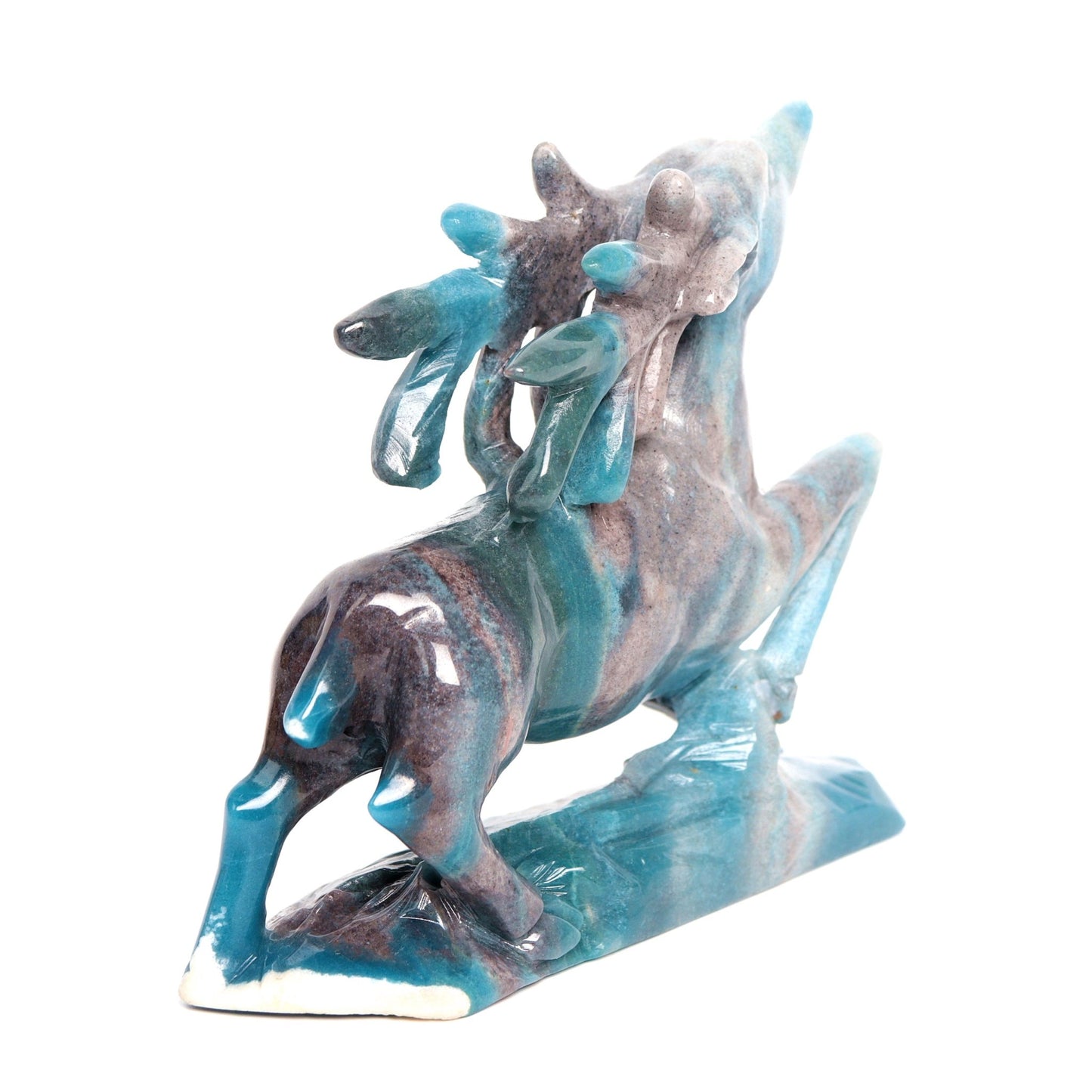 10.5" Trolleite Crystal Deer Figurine Healing Quartz Decor - crystaltreasure