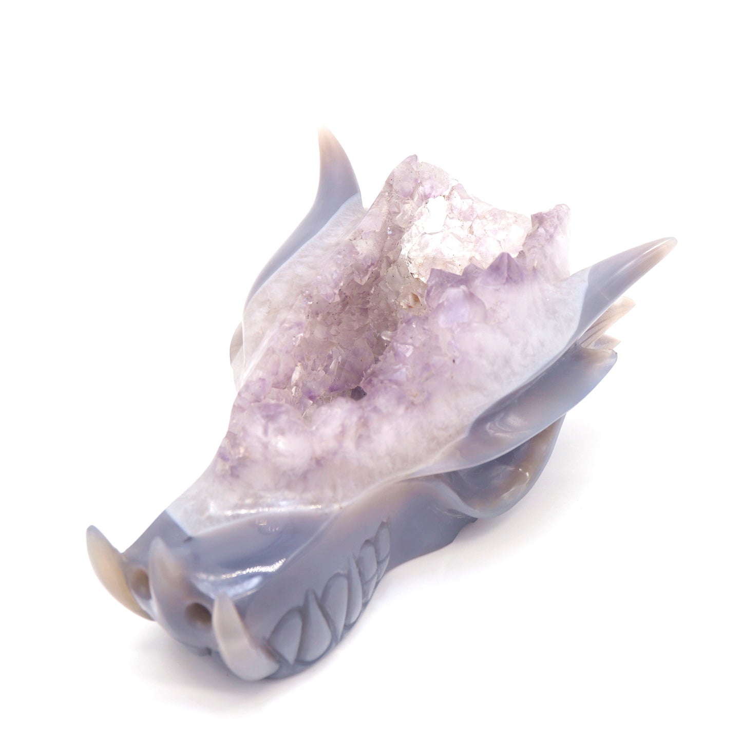 druzy agate dragon head