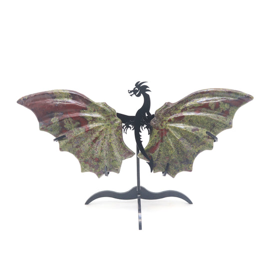 Natural Crystal Dragon wings Quartz Healing + stand 1pc