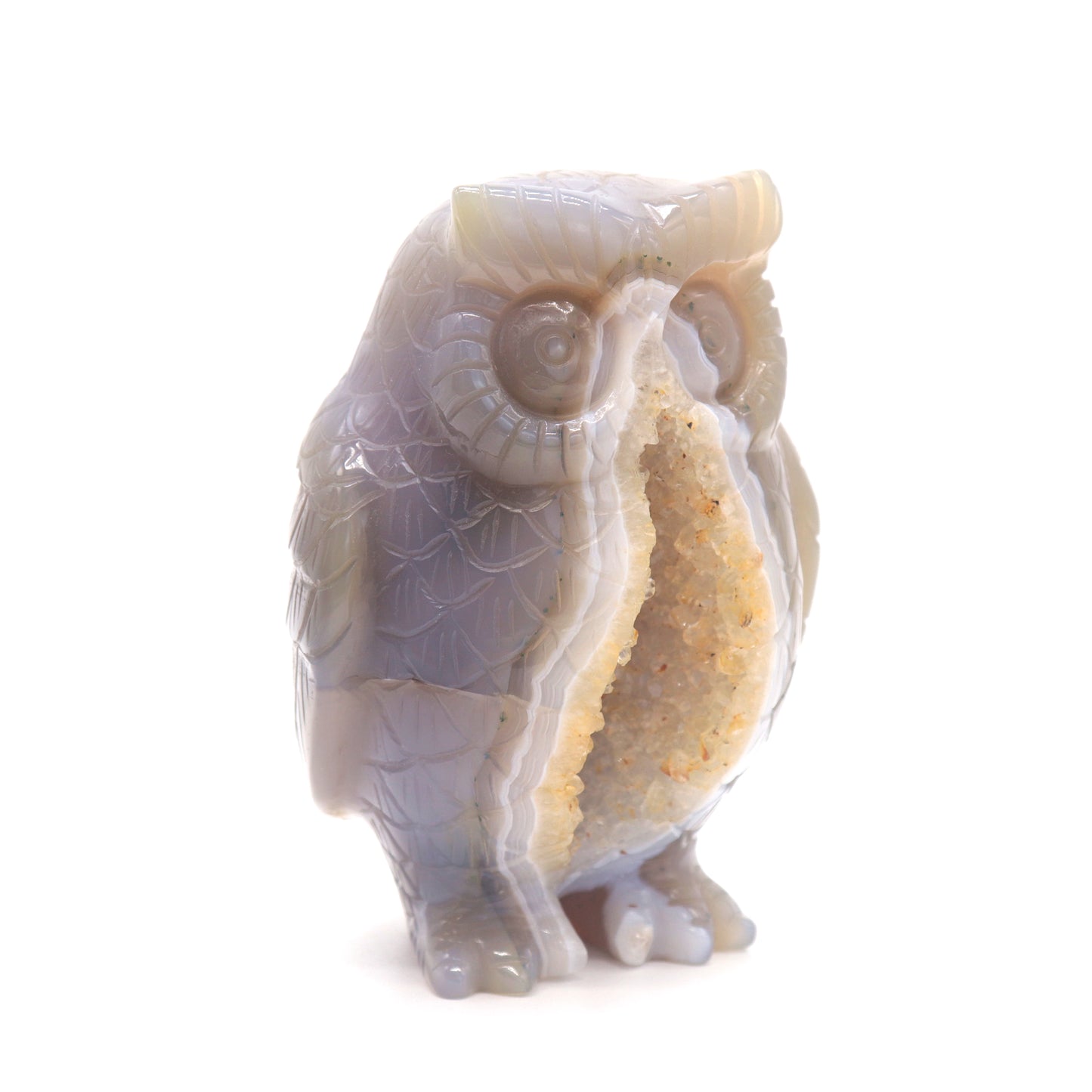 druzy agate owl