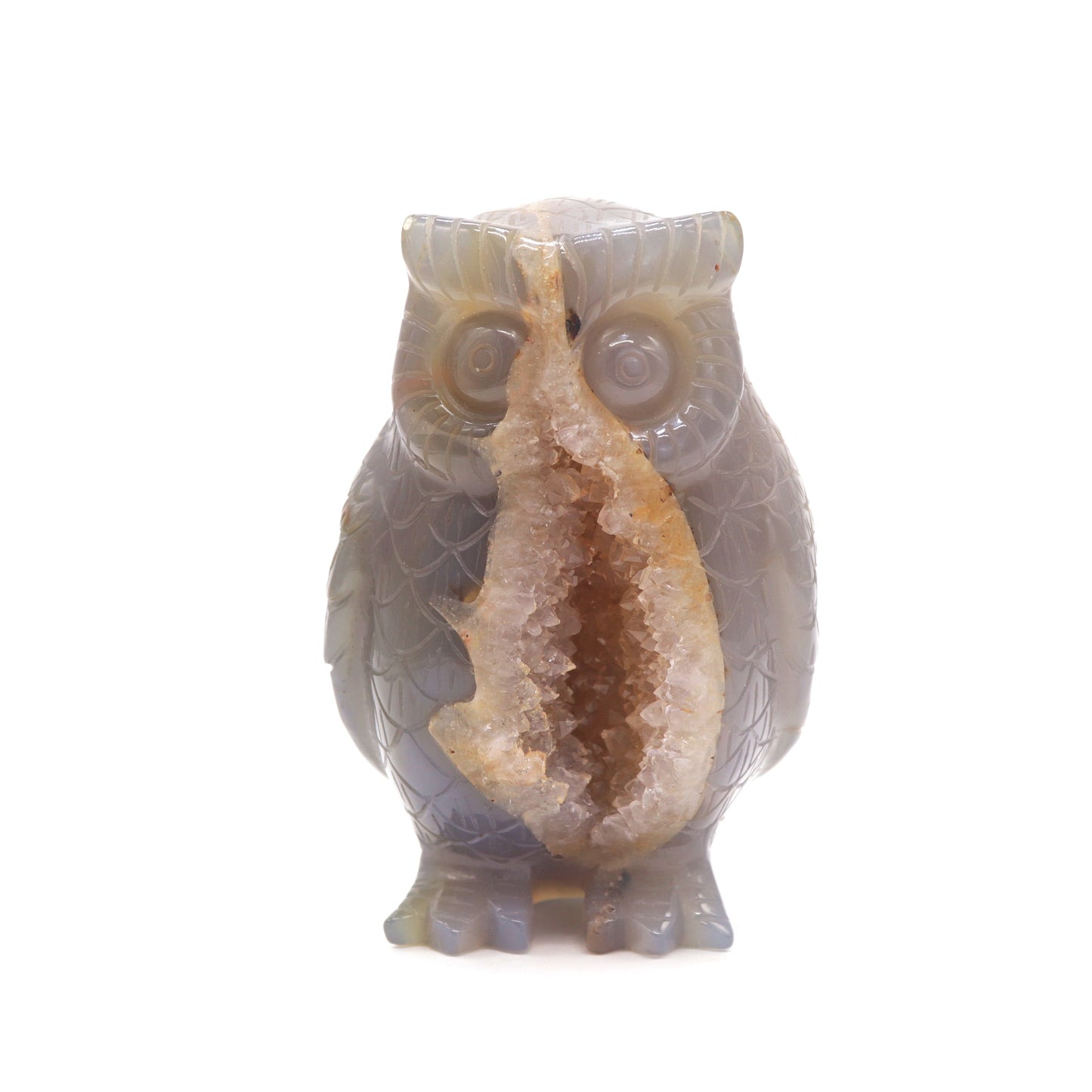 crystal owl sculpture