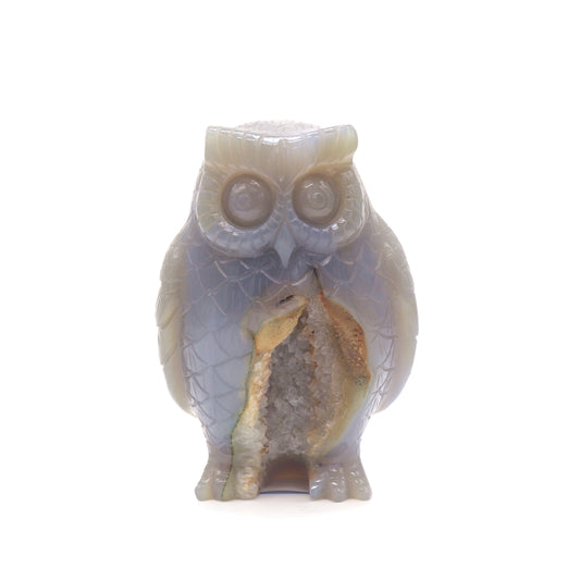 crystal owl sculpture