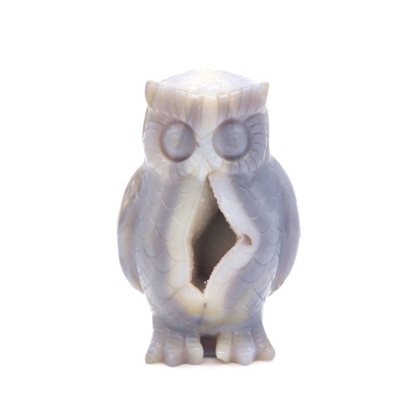 crystal owl figurine