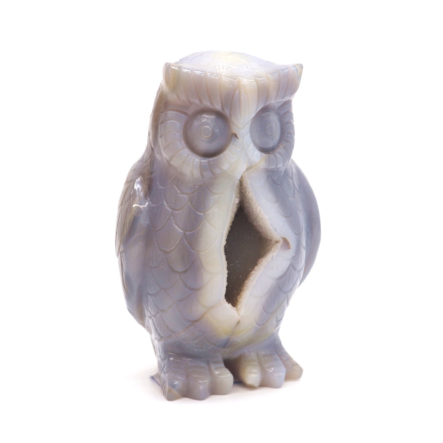 druzy agate owl