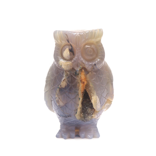 crystal owl sculpture