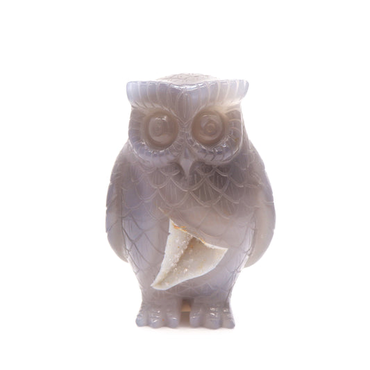 crystal owl sculpture
