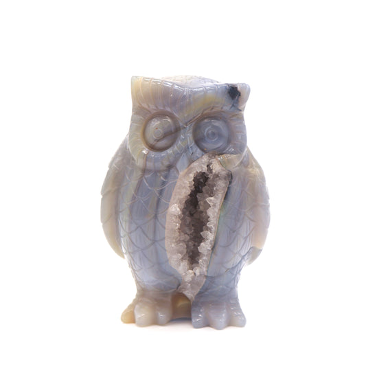 druzy crystal owl