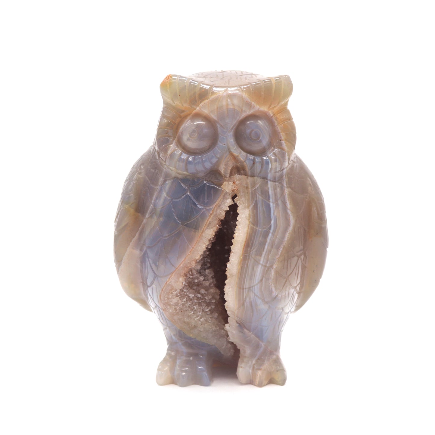 crystal owl sculpture
