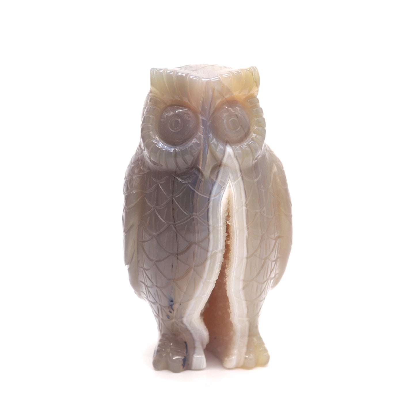 druzy agate owl