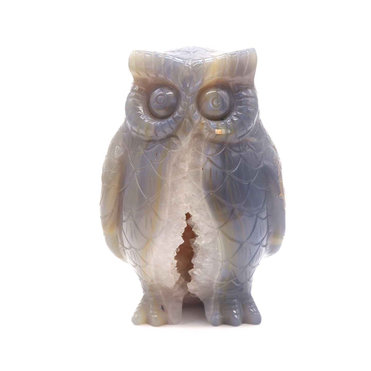 druzy agate owl