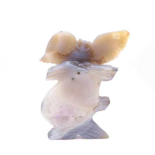 crystal owl sculpture