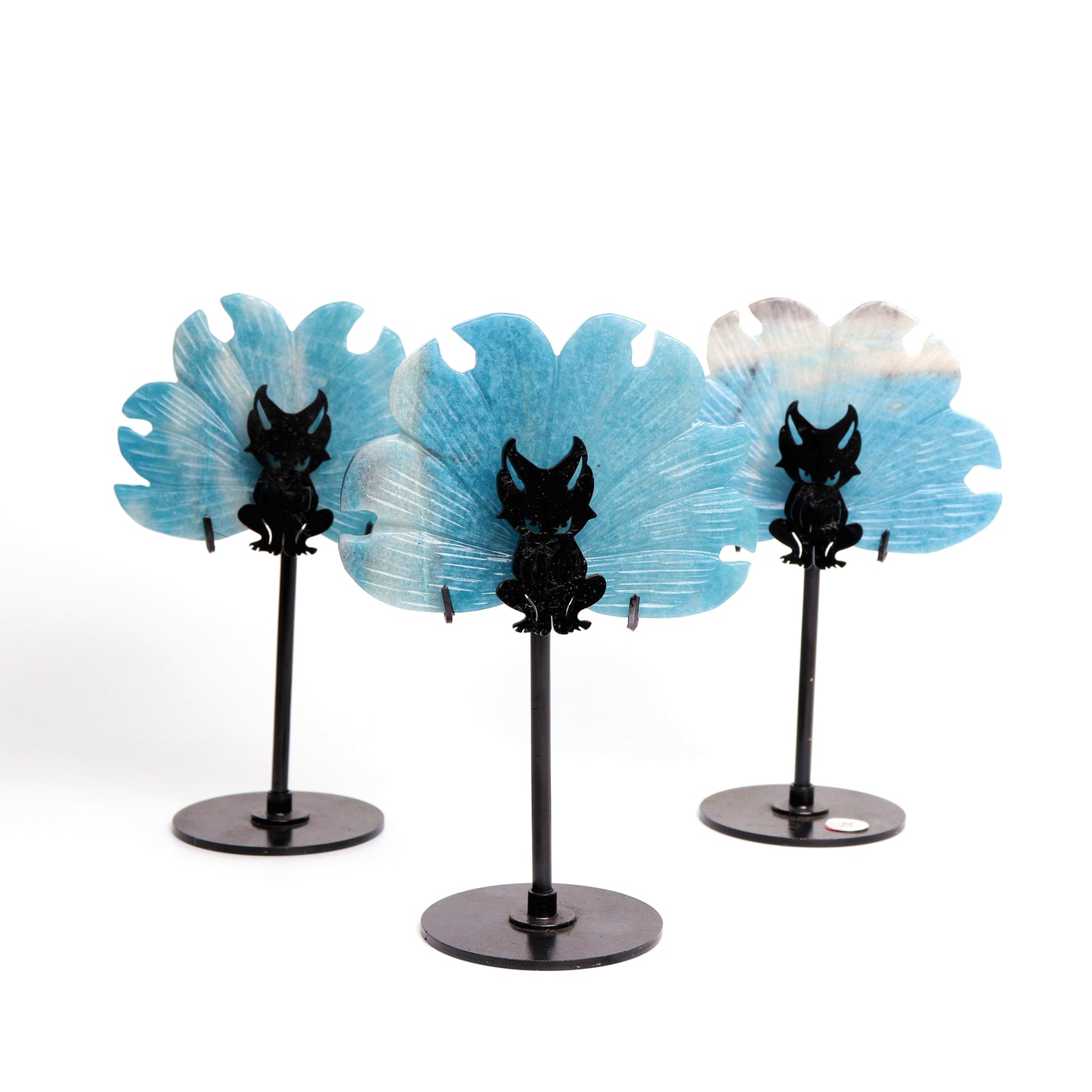 6.5" Trolleite Carved Fox Tail Sculpture Crystal Healing Quartz Decor