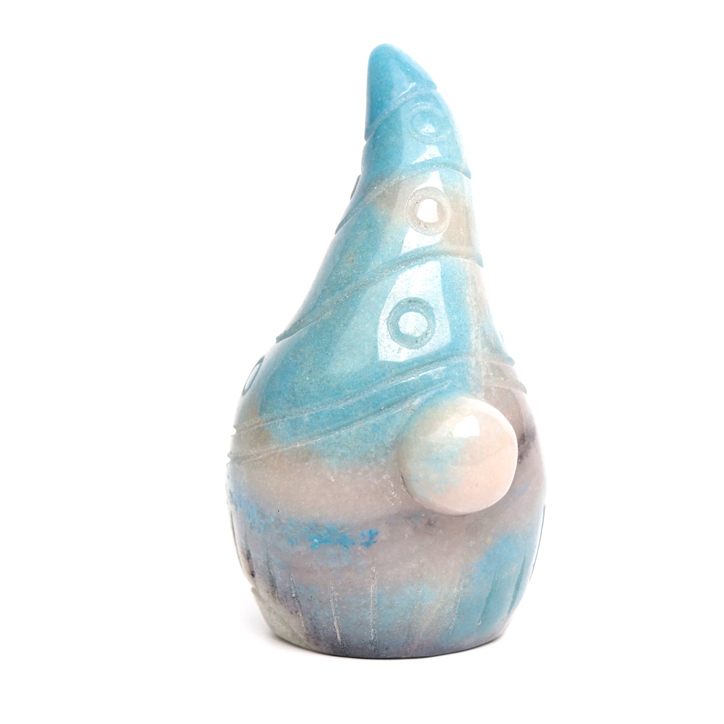 3.5" Trolleite Carved Gnome Figurine Realistic Crystal Healing Quartz Decor