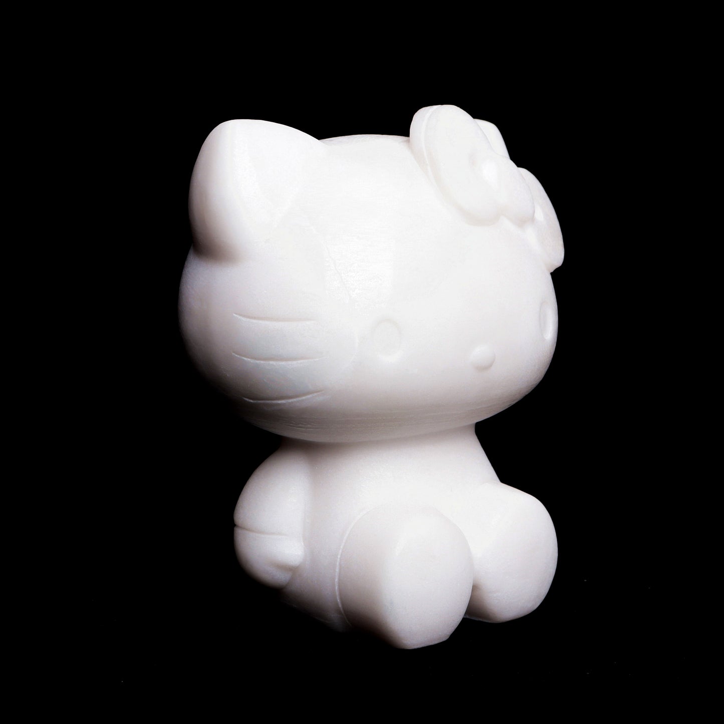 4.1lb White Jade Carved Kitty Figurine Crystal Healing Quartz Decor