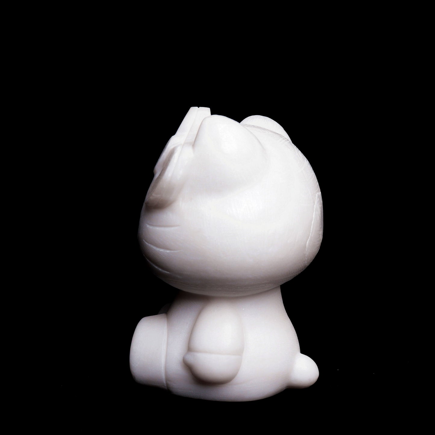 4.1lb White Jade Carved Kitty Figurine Crystal Healing Quartz Decor