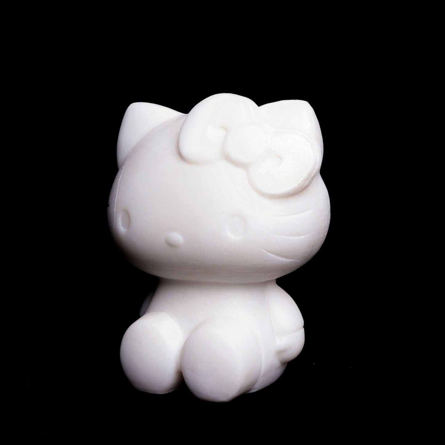 4.1lb White Jade Carved Kitty Figurine Crystal Healing Quartz Decor