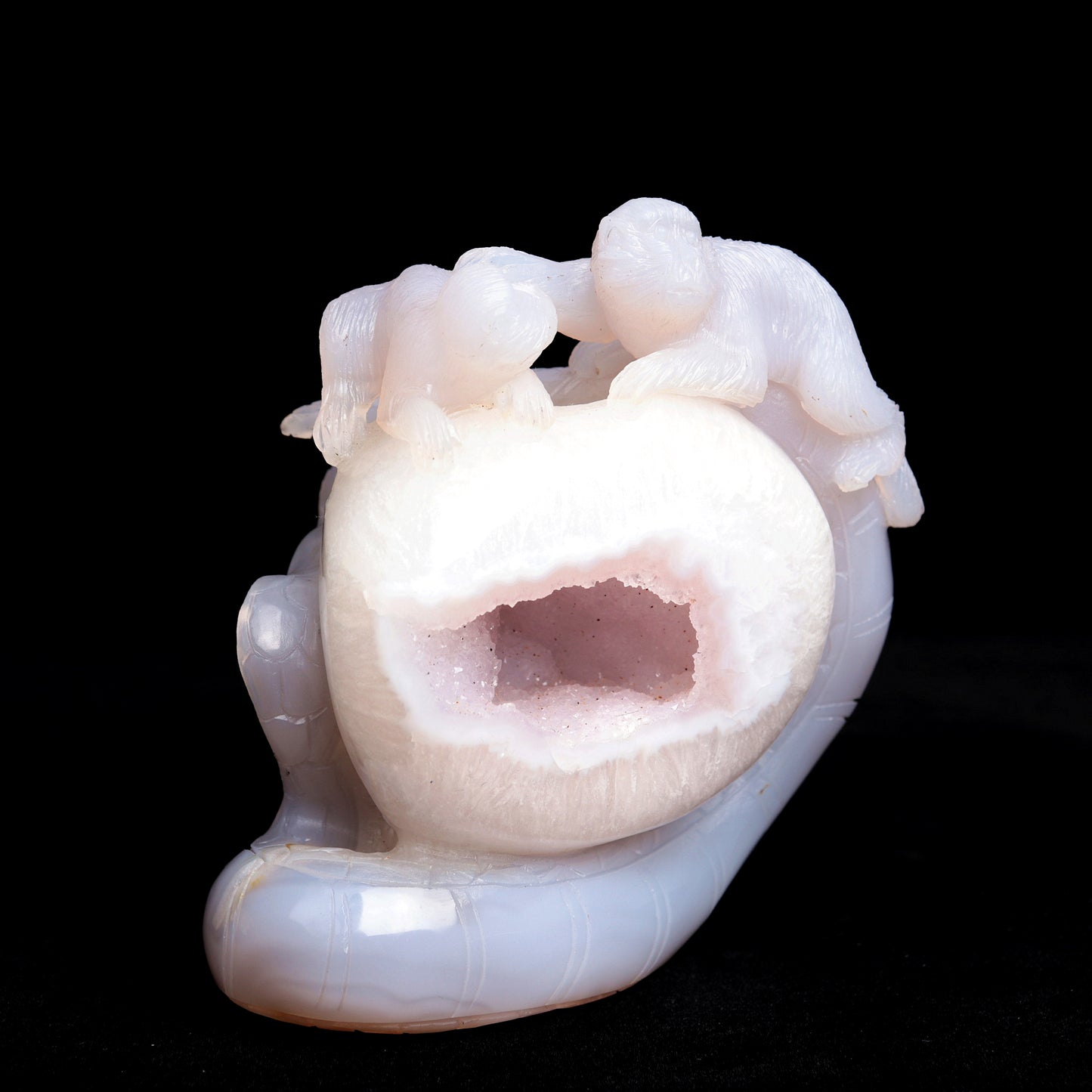 druzy agate monkey