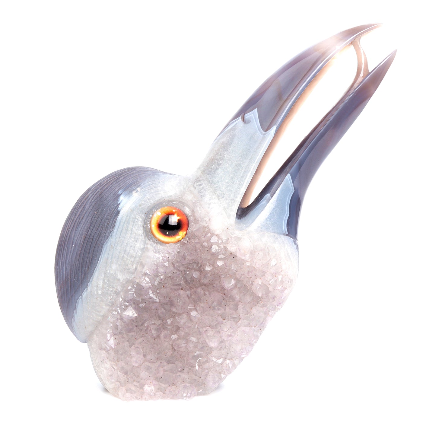 druzy raven skull