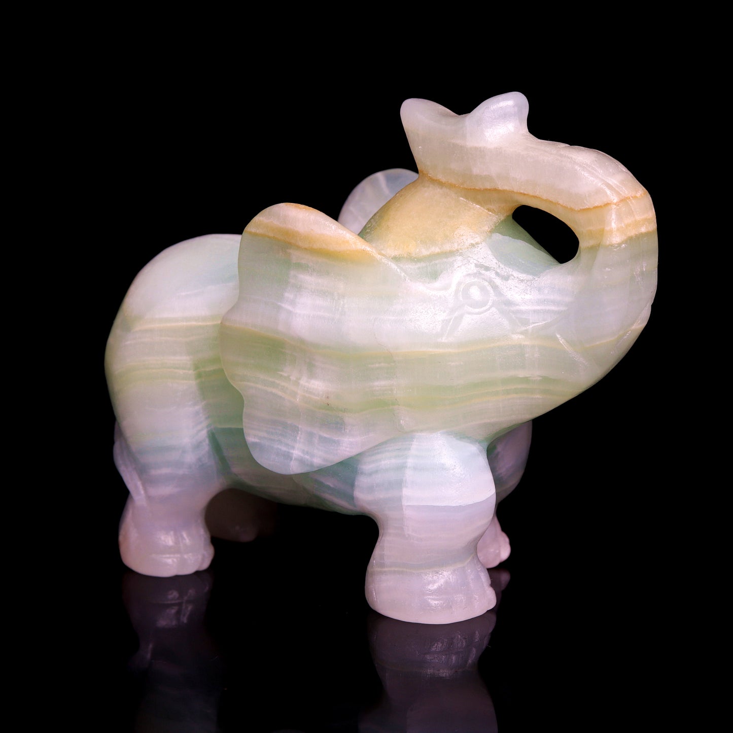 crystal elephant figurine