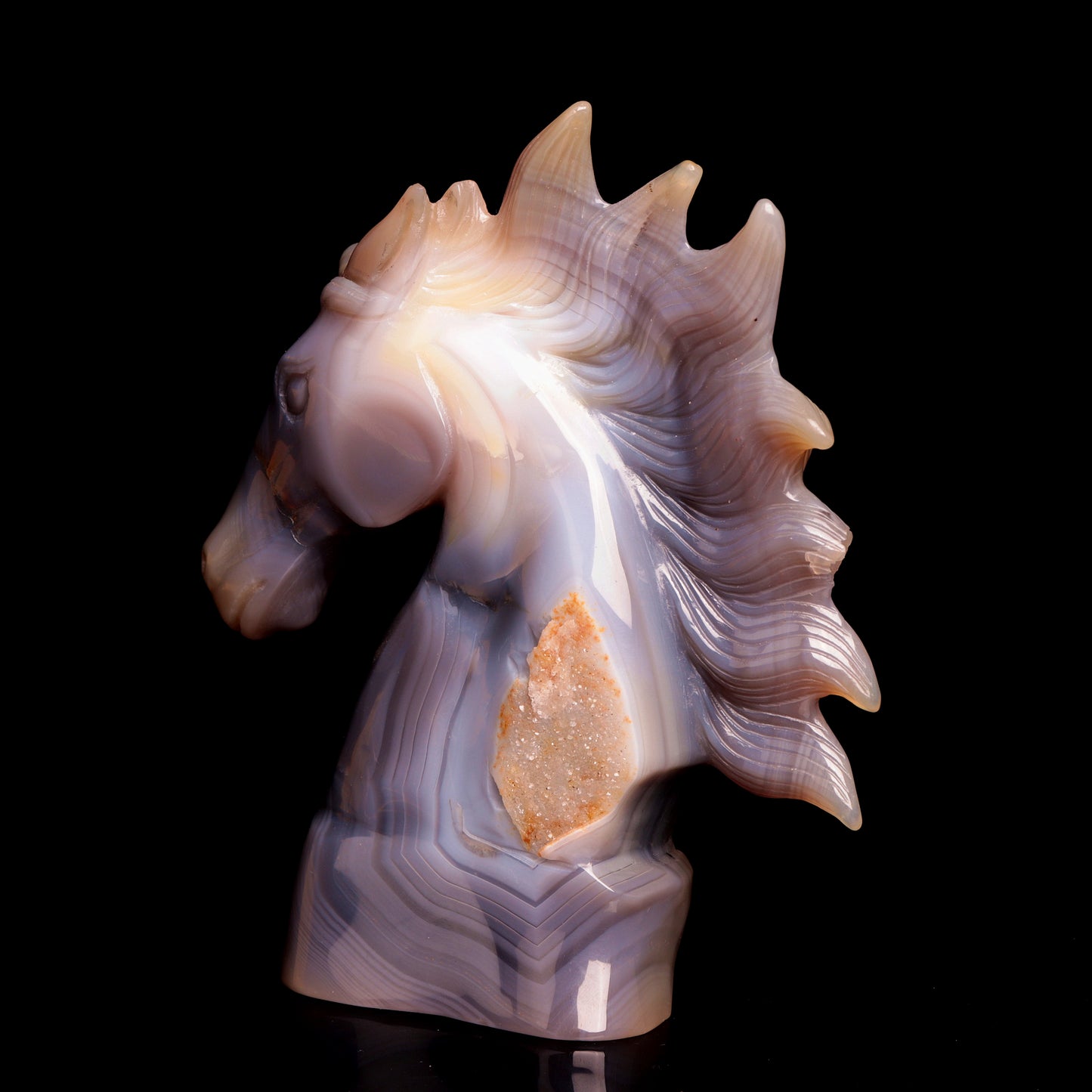 druzy horse head