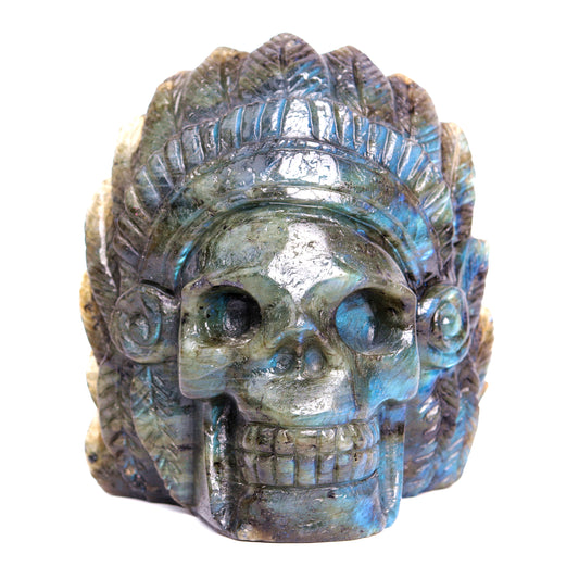 Labradorite skull