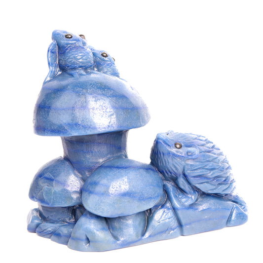 Blue Aventurine Hedgehog