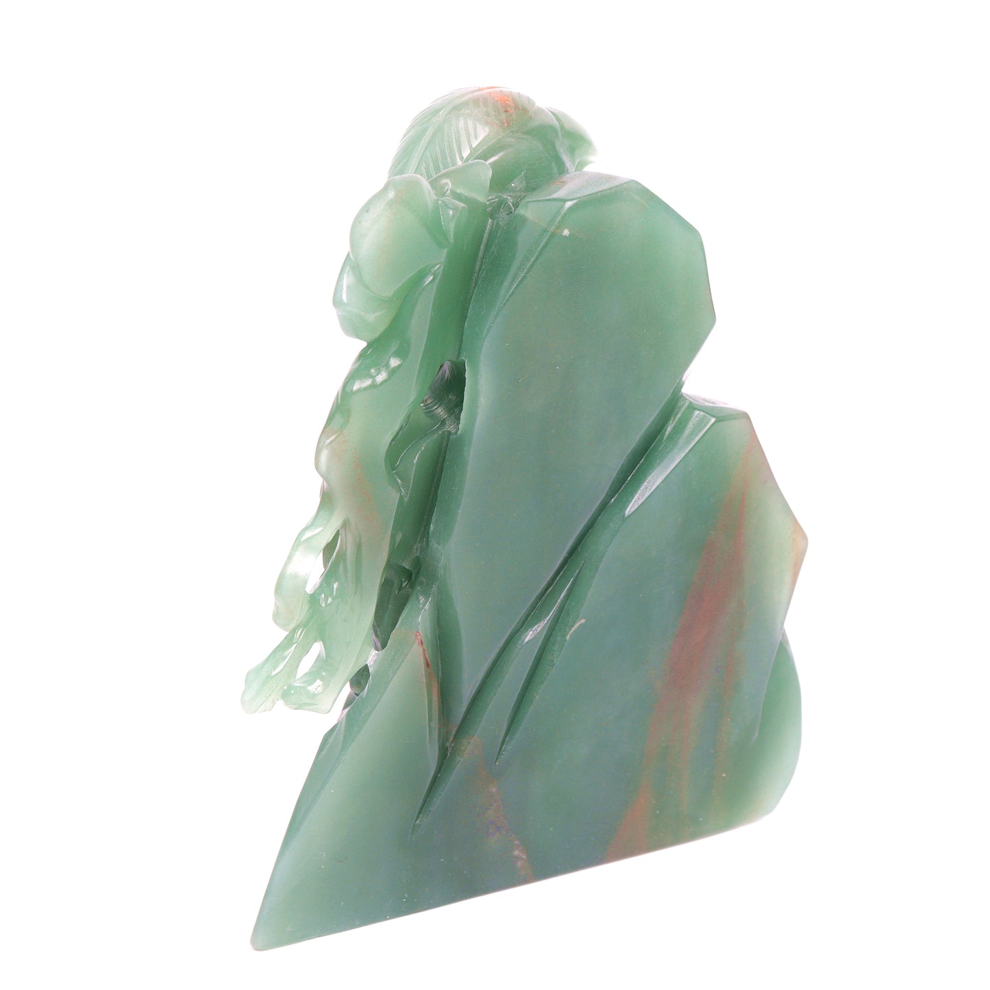 6" Green Aventurine Carved Crystal Bird Sculpture Healing Quartz Decor