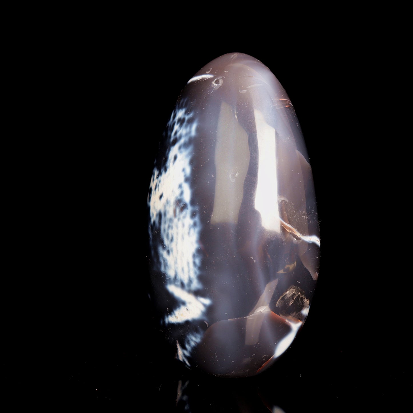 5.5" Natural Orca Agate Crystal Freeform Reiki Healing Tower