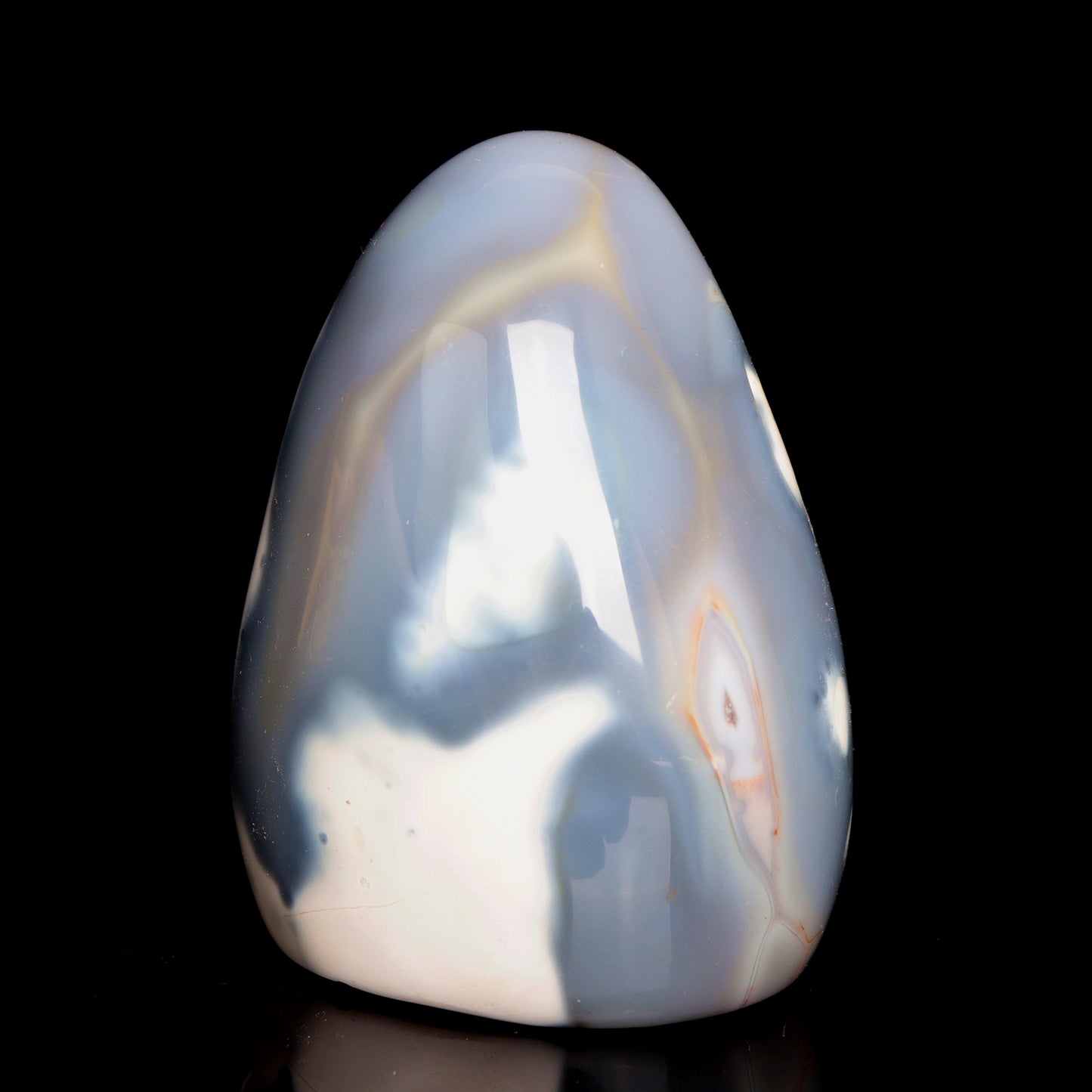 4.5" Natural Orca Agate Crystal Freeform Reiki Healing Tower