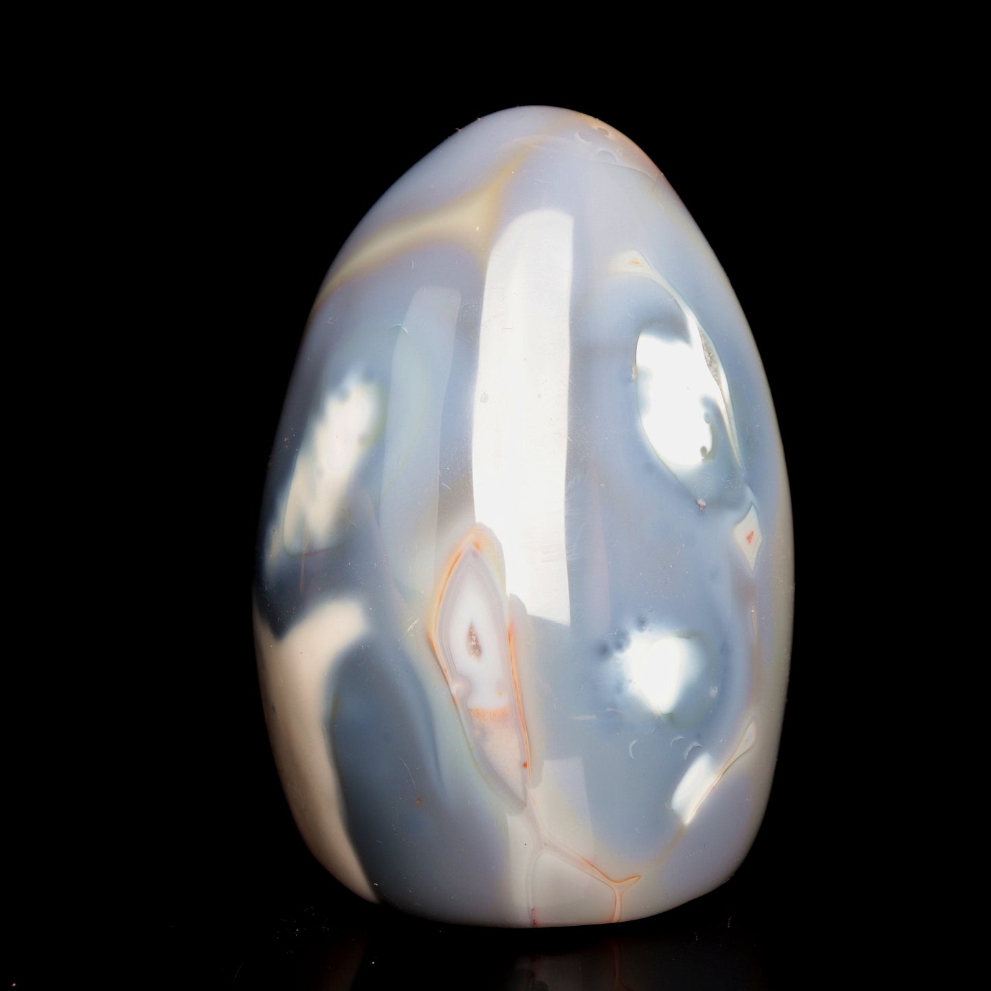 4.5" Natural Orca Agate Crystal Freeform Reiki Healing Tower