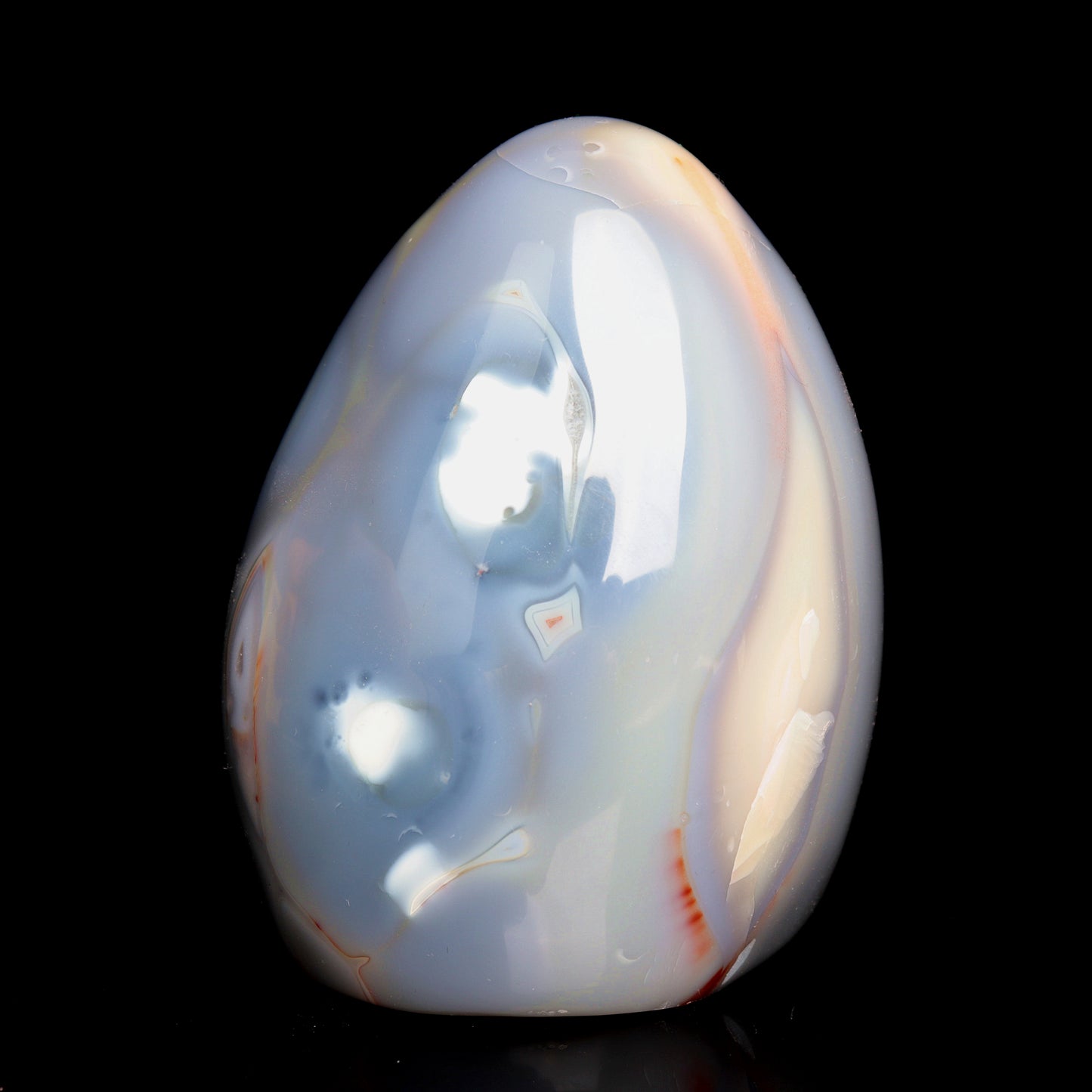 4.5" Natural Orca Agate Crystal Freeform Reiki Healing Tower