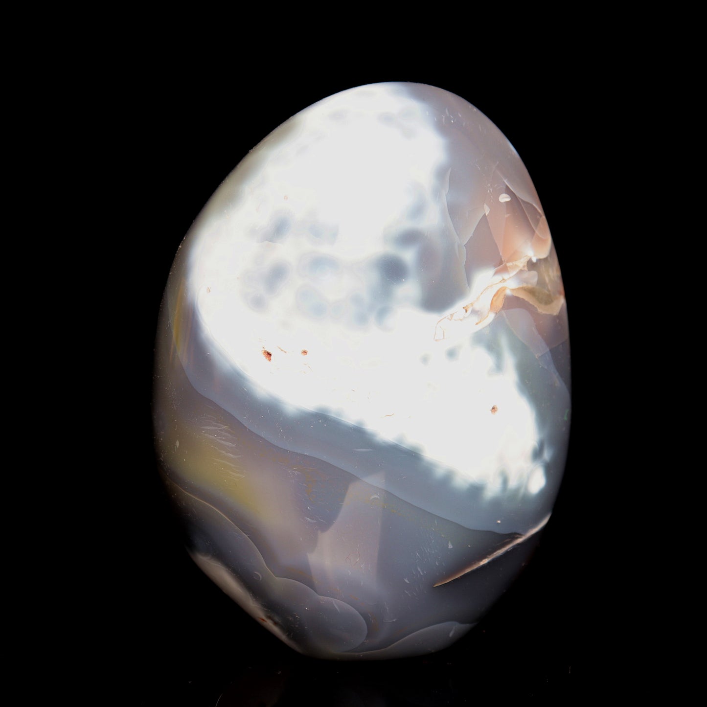 4" Natural Orca Agate Crystal Freeform Reiki Healing Tower