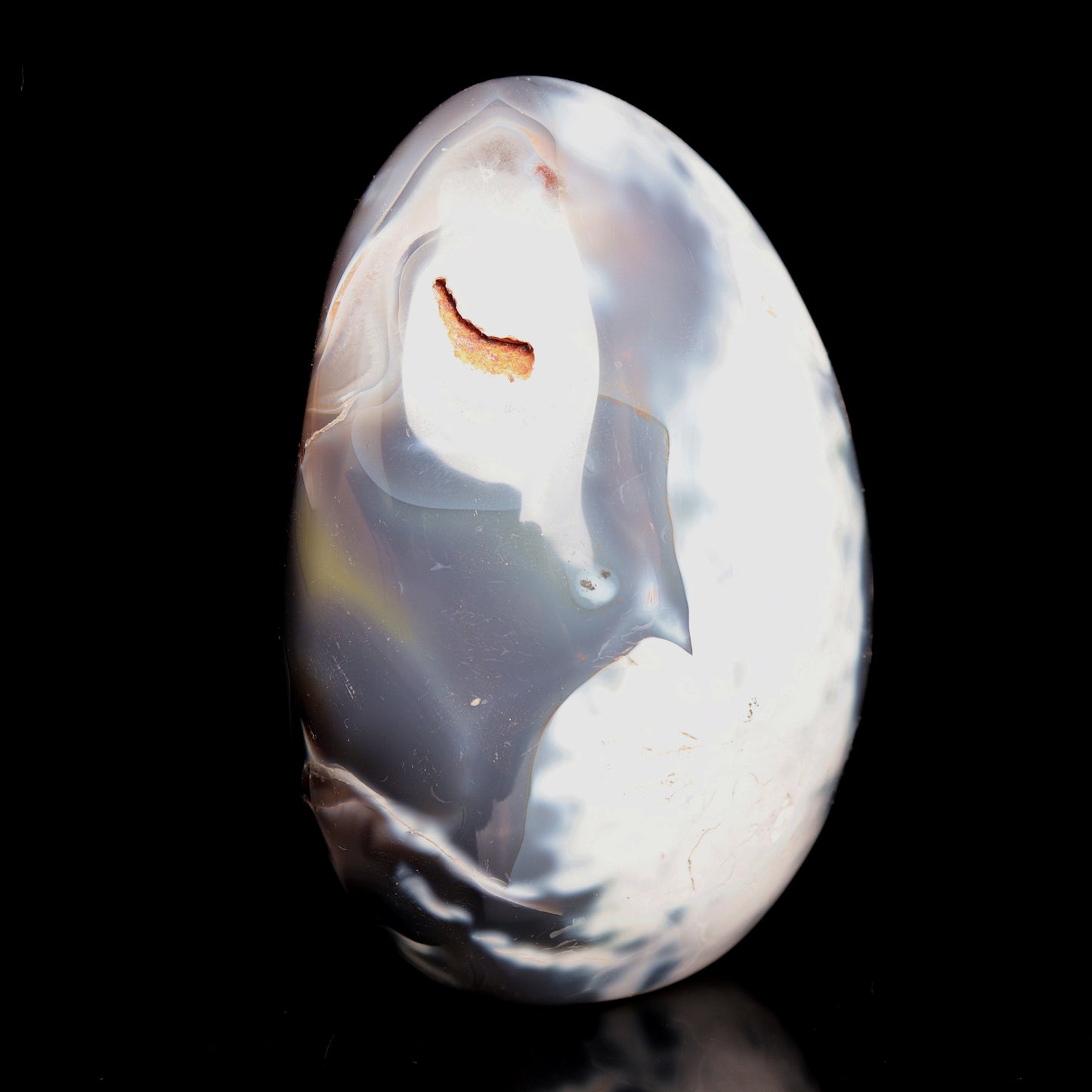 4" Natural Orca Agate Crystal Freeform Reiki Healing Tower
