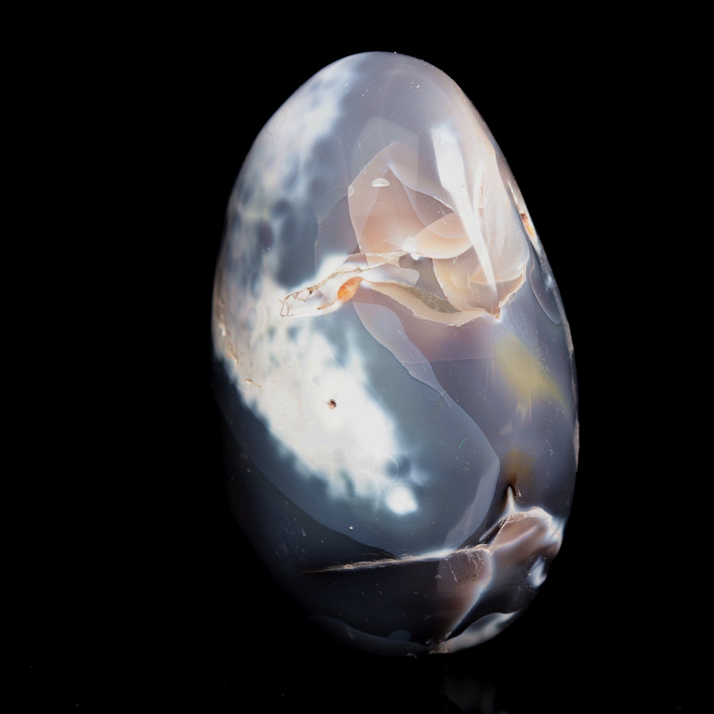 4" Natural Orca Agate Crystal Freeform Reiki Healing Tower