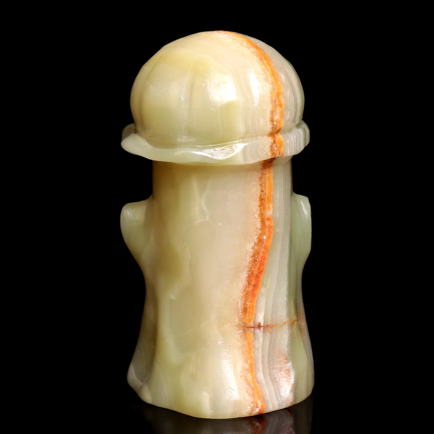 3.5" Afghan Jade Crystal Mushroom Figurine Healing Quartz Decor Gift