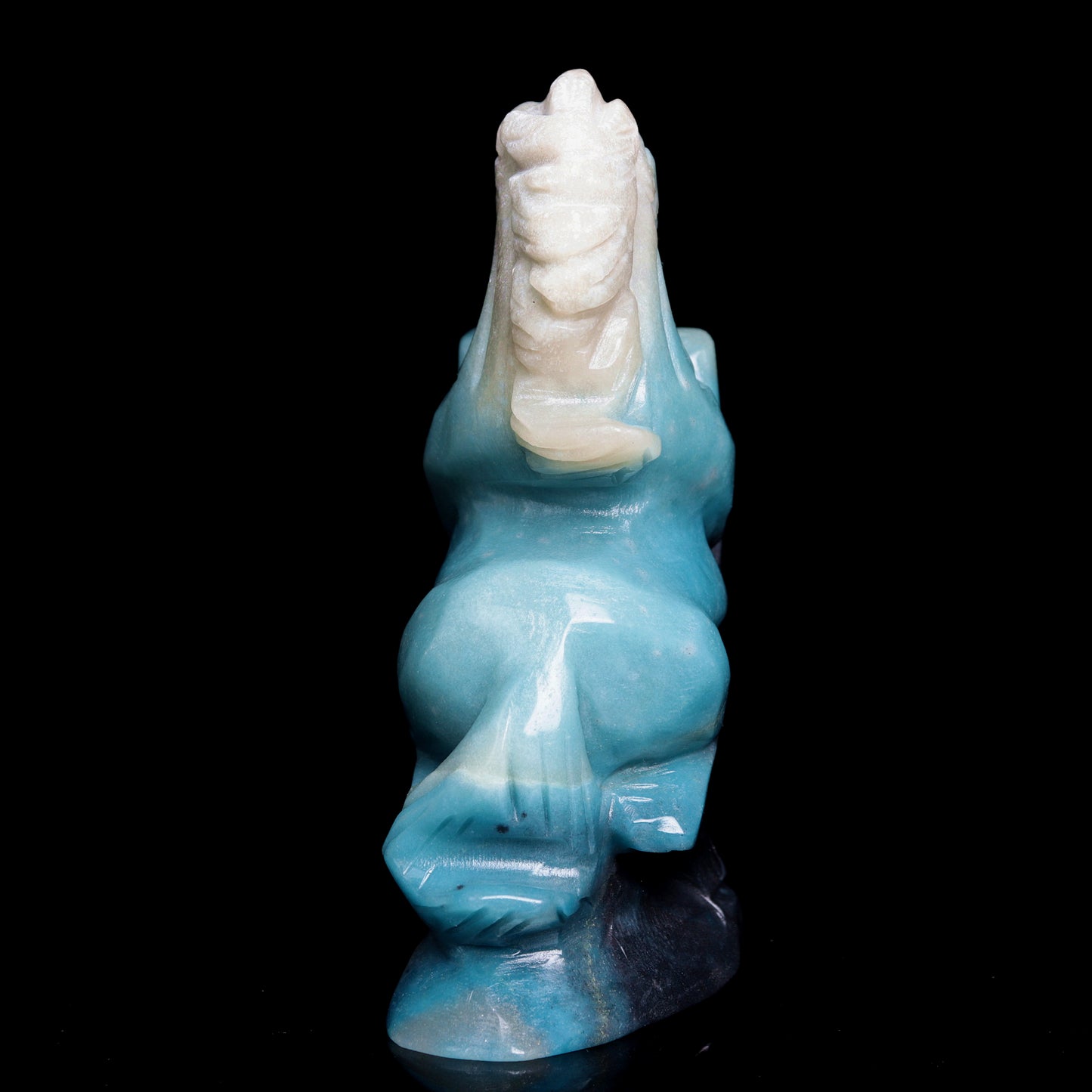 5" Trolleite Crystal Horse Figurine Quartz Animal Carvings Decor