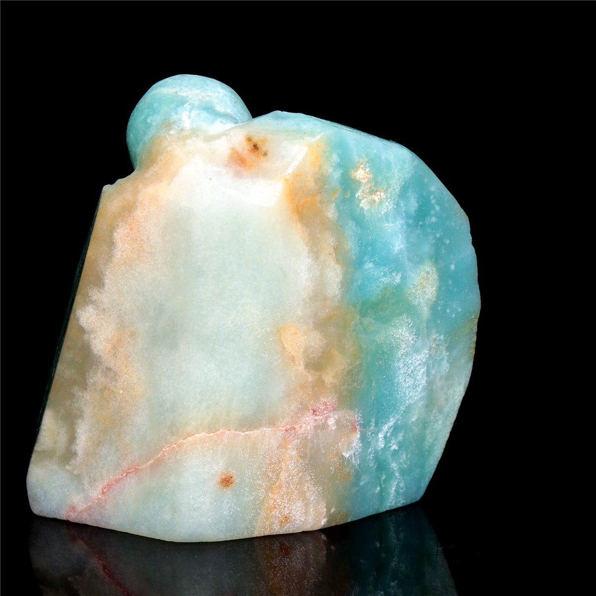 5" Amazonite Crystal Octopus Figurine Stone Animal Carvings Decor