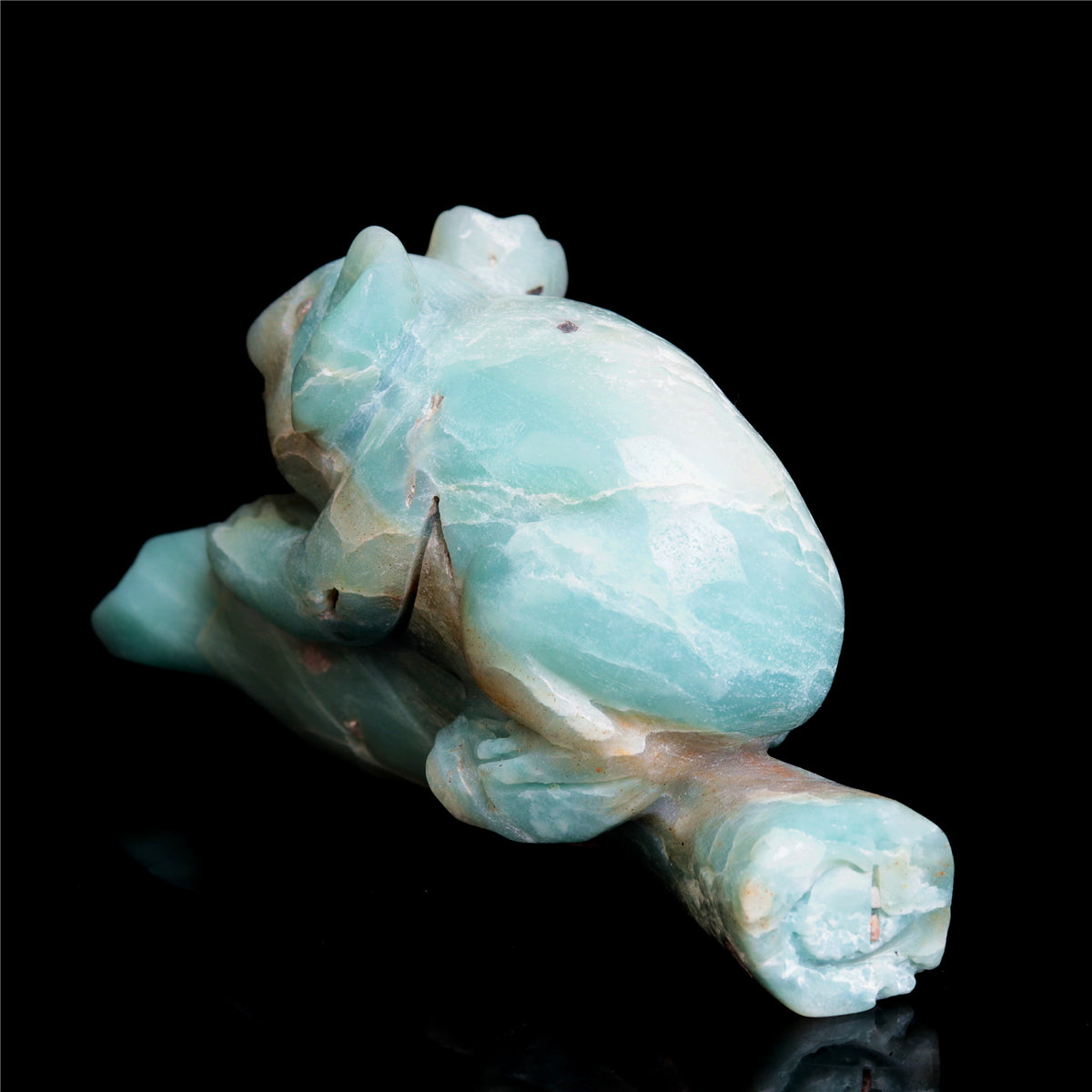 5" Amazonite Crystal Koala Figurine Stone Animal Carvings Decor