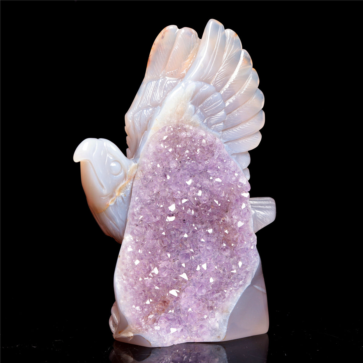 druzy eagle figurine