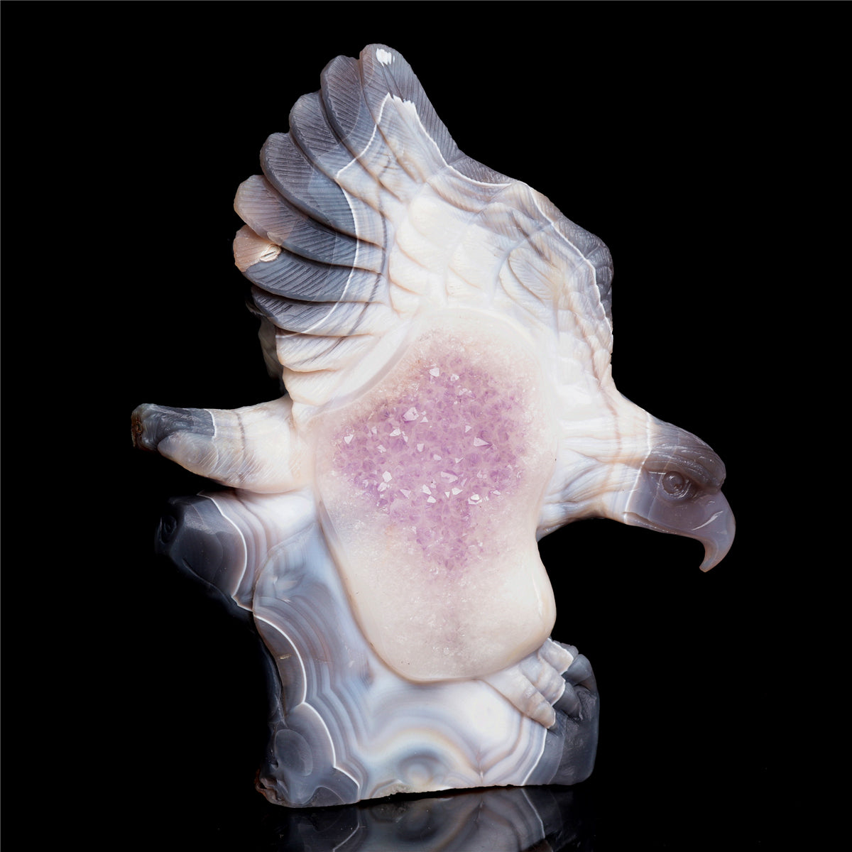 druzy eagle figurine