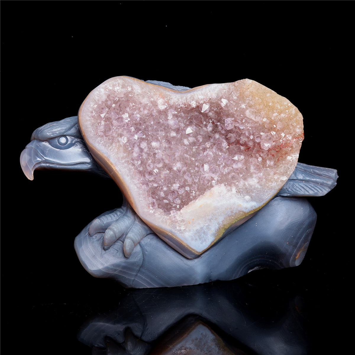 druzy eagle statue
