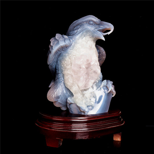 druzy agate eagle