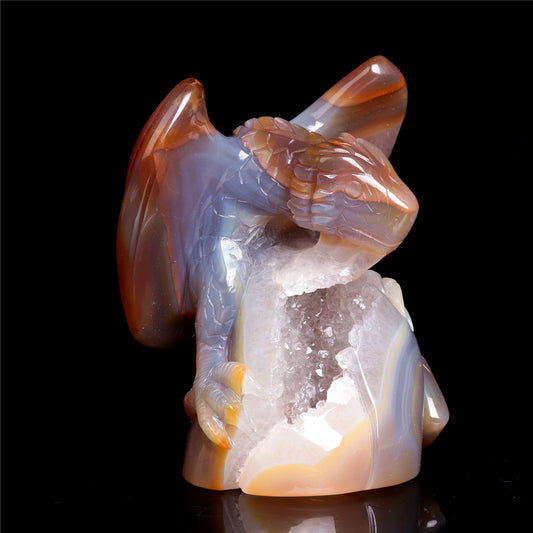 druzy dragon figurine