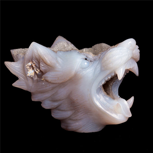 crystal wolf head