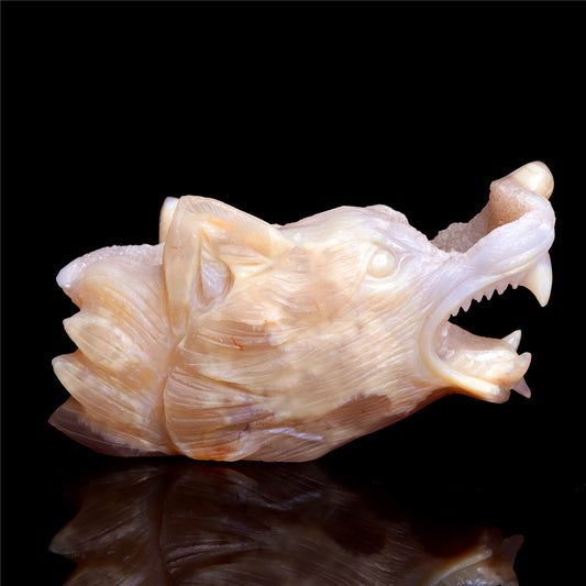 crystal wolf head