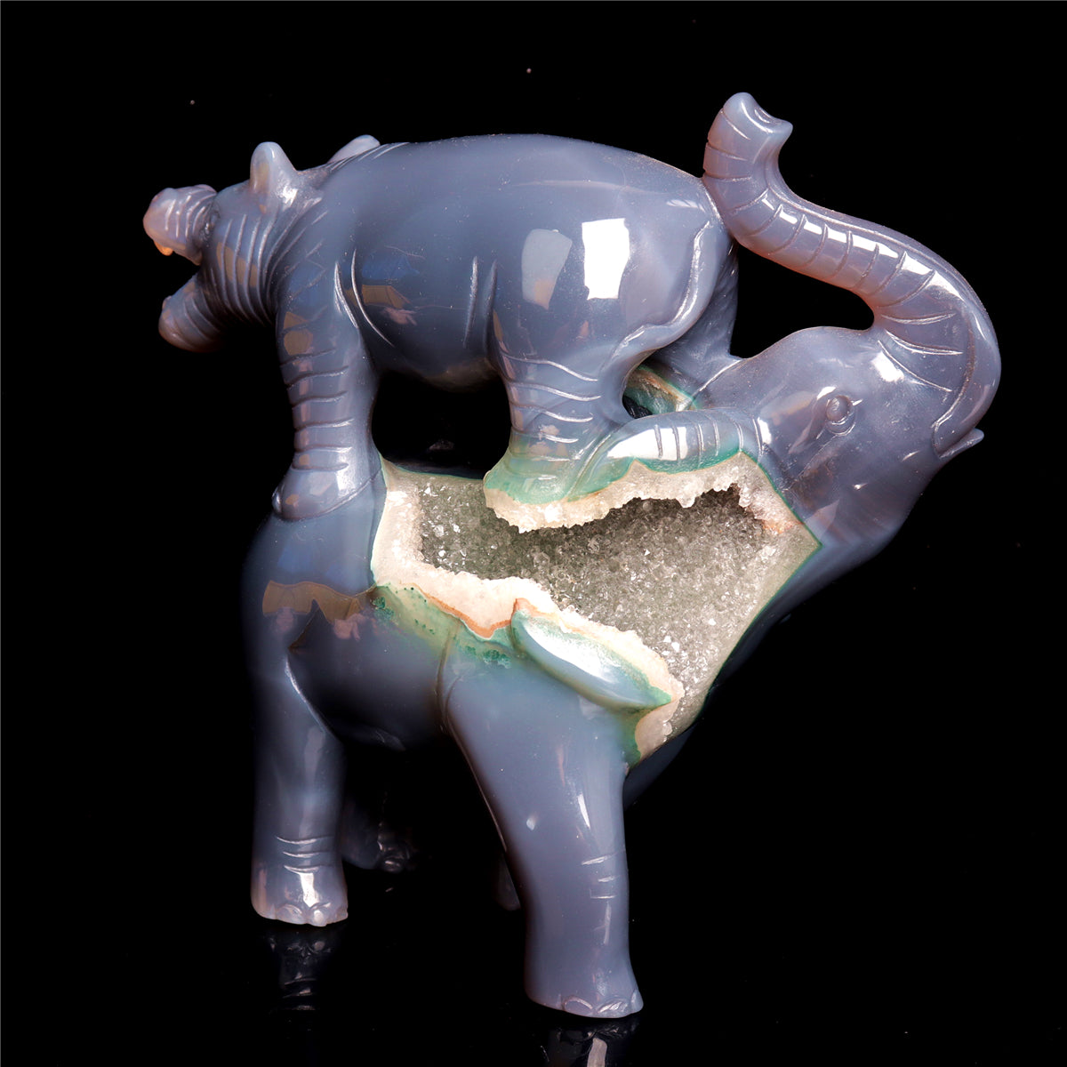 crystal elephant figurine