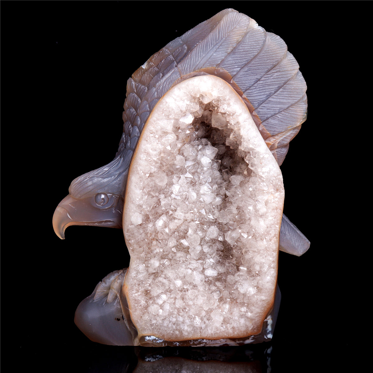 crystal eagle figurine
