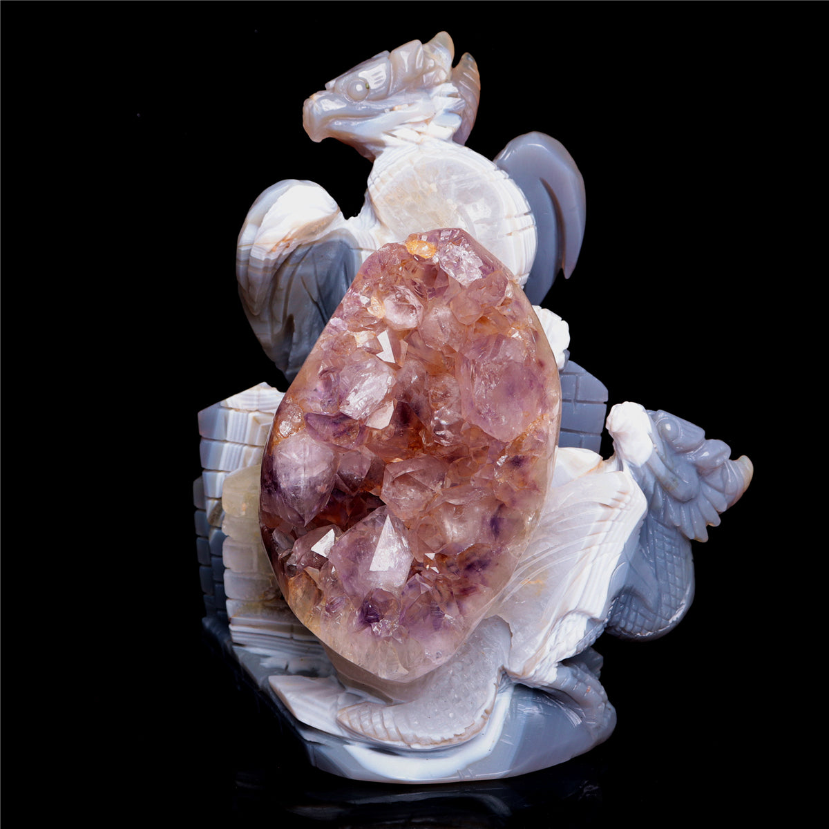 druzy agate dragon