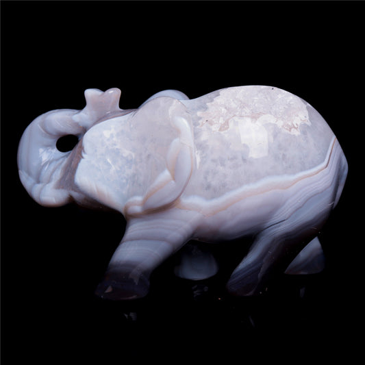 druzy agate elephant